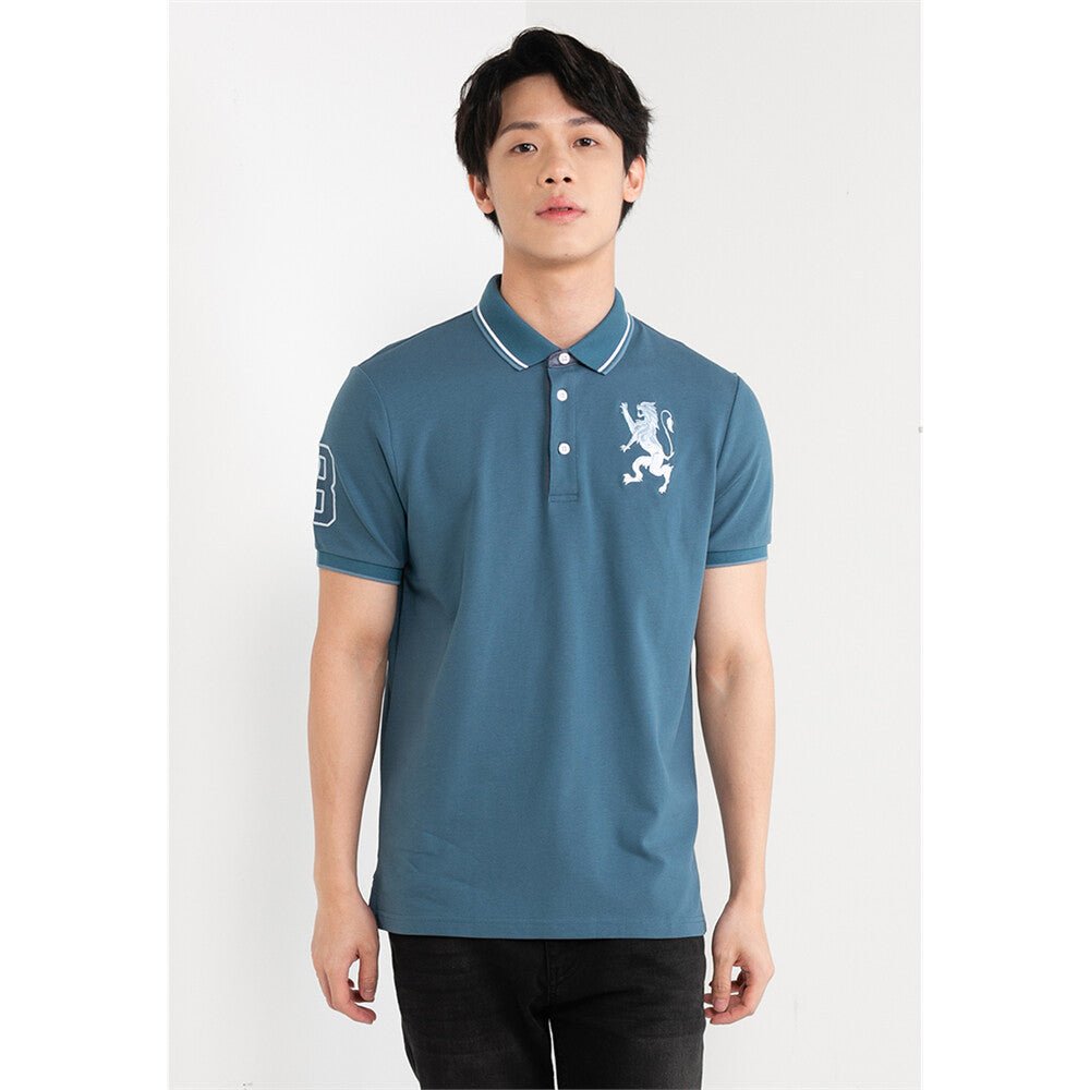 Giordano Men's 3D Bold Lion Polo - Premium Polo
