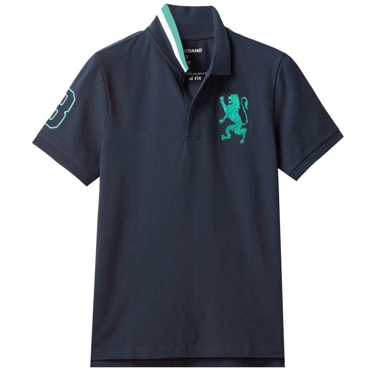 Giordano Men's 3D Bold Lion Polo - Premium Polo