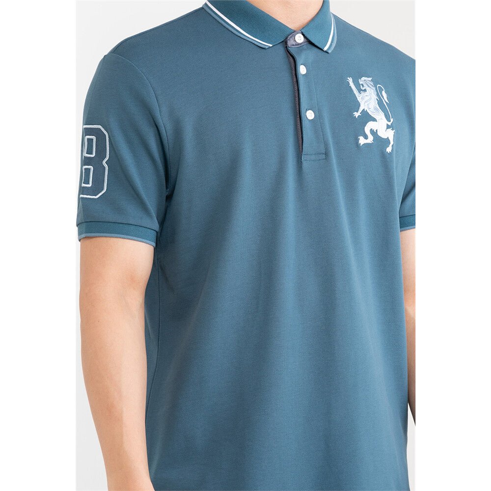Giordano Men's 3D Bold Lion Polo - Premium Polo