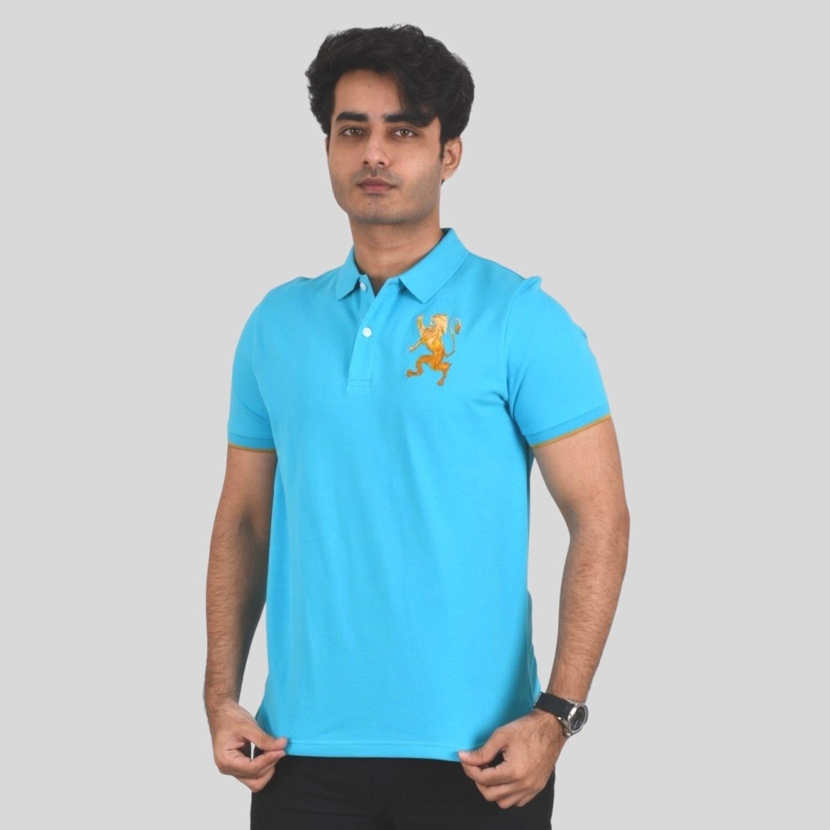 Giordano Men's 3D Bold Lion Polo - Premium Polo