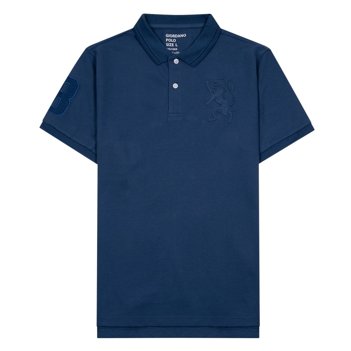 Giordano Men's 3D Bold Lion Polo - Premium Polo