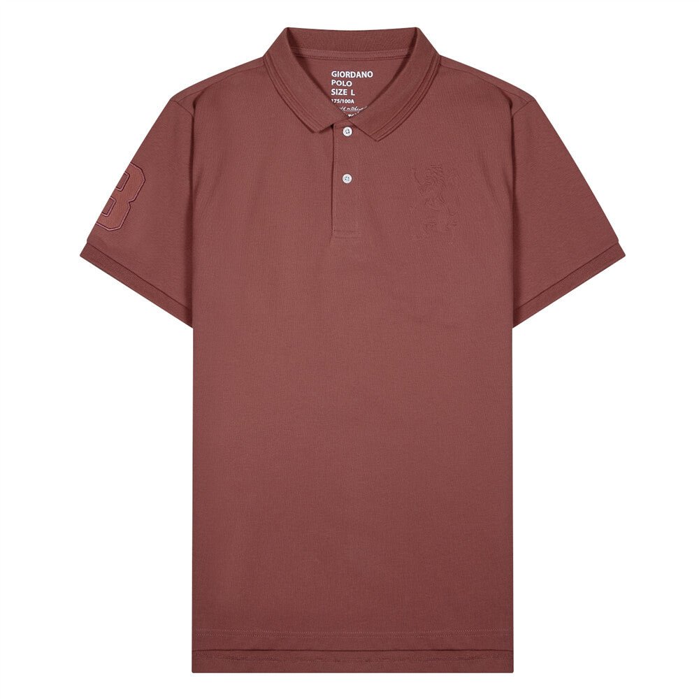 Giordano Men's 3D Bold Lion Polo - Premium Polo