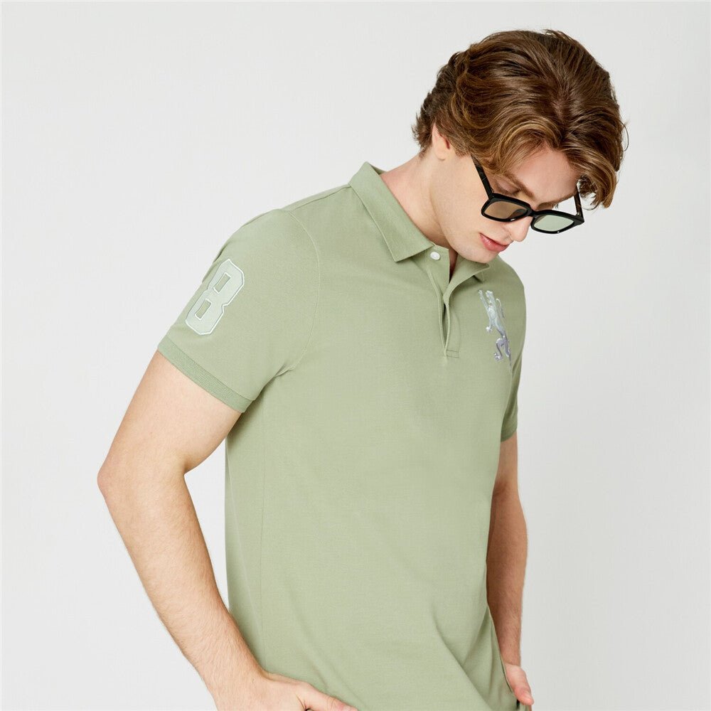 Giordano Men's 3D Bold Lion Polo - Premium Polo