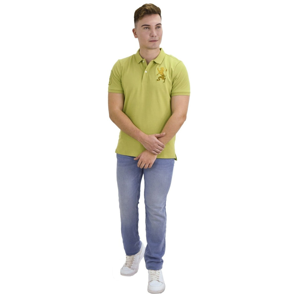 Giordano Men's 3D Bold Lion Polo - Premium Polo