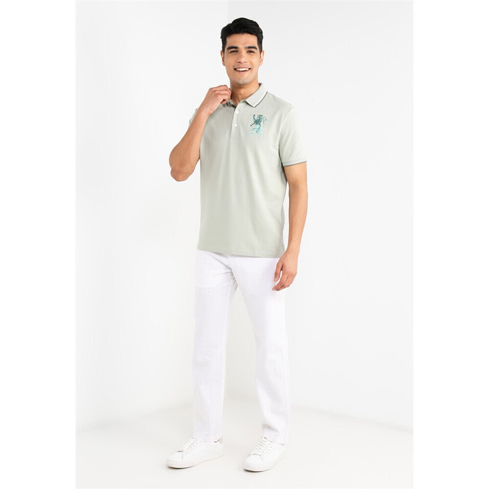 Giordano Men's 3D Bold Lion Polo - Premium Polo