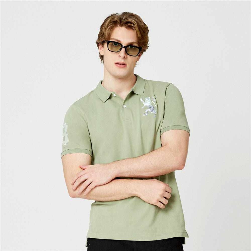 Giordano Men's 3D Bold Lion Polo - Premium Polo