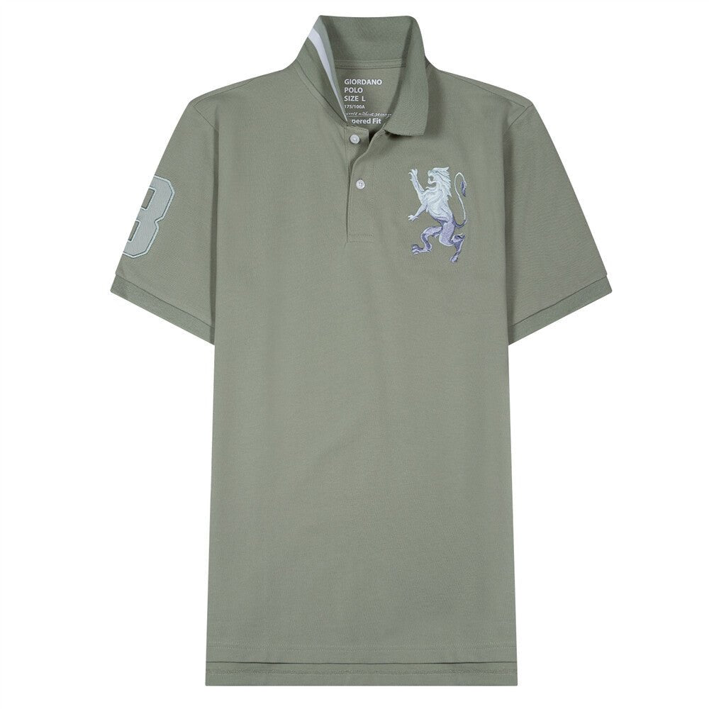 Giordano Men's 3D Bold Lion Polo - Premium Polo