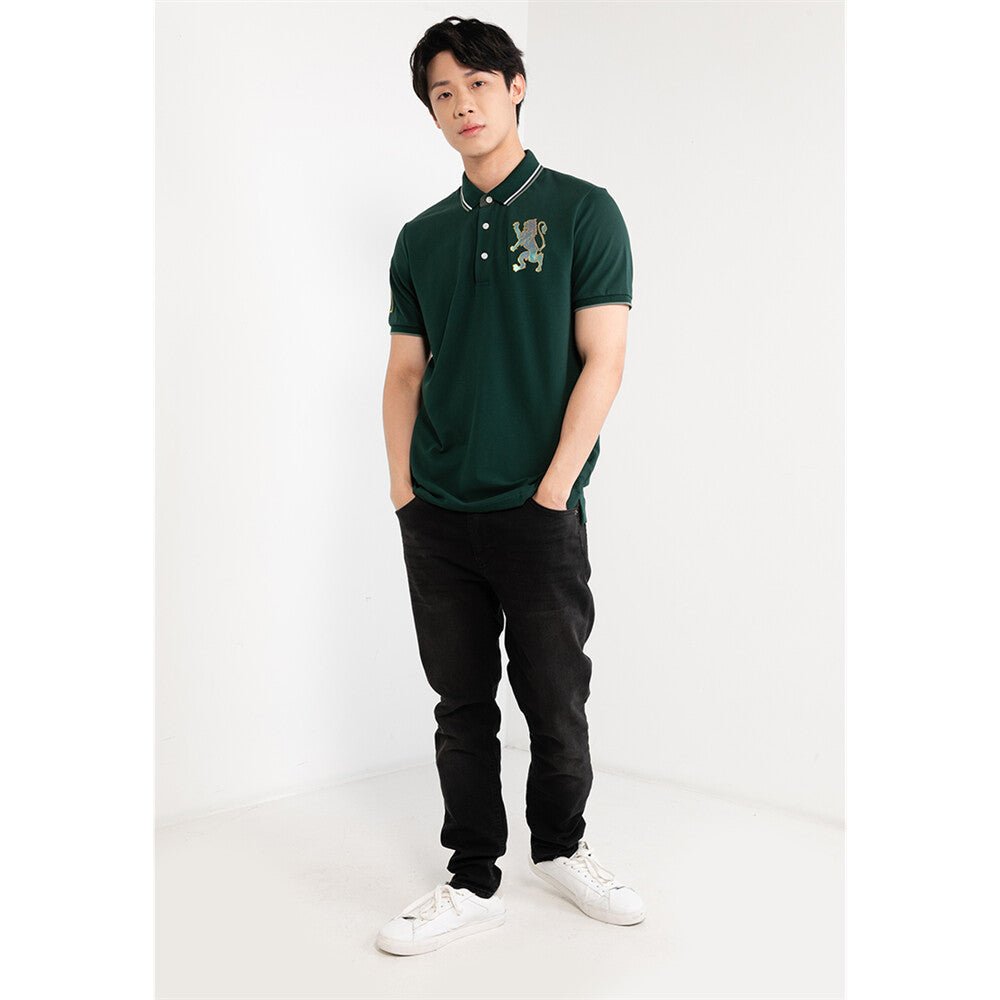 Giordano Men's 3D Bold Lion Polo - Premium Polo