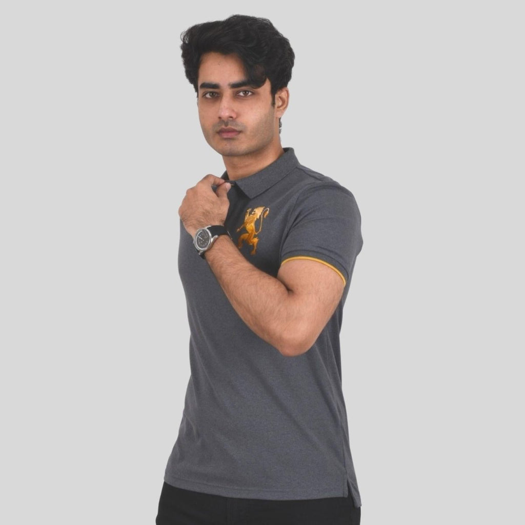 Giordano Men's 3D Bold Lion Polo - Premium Polo