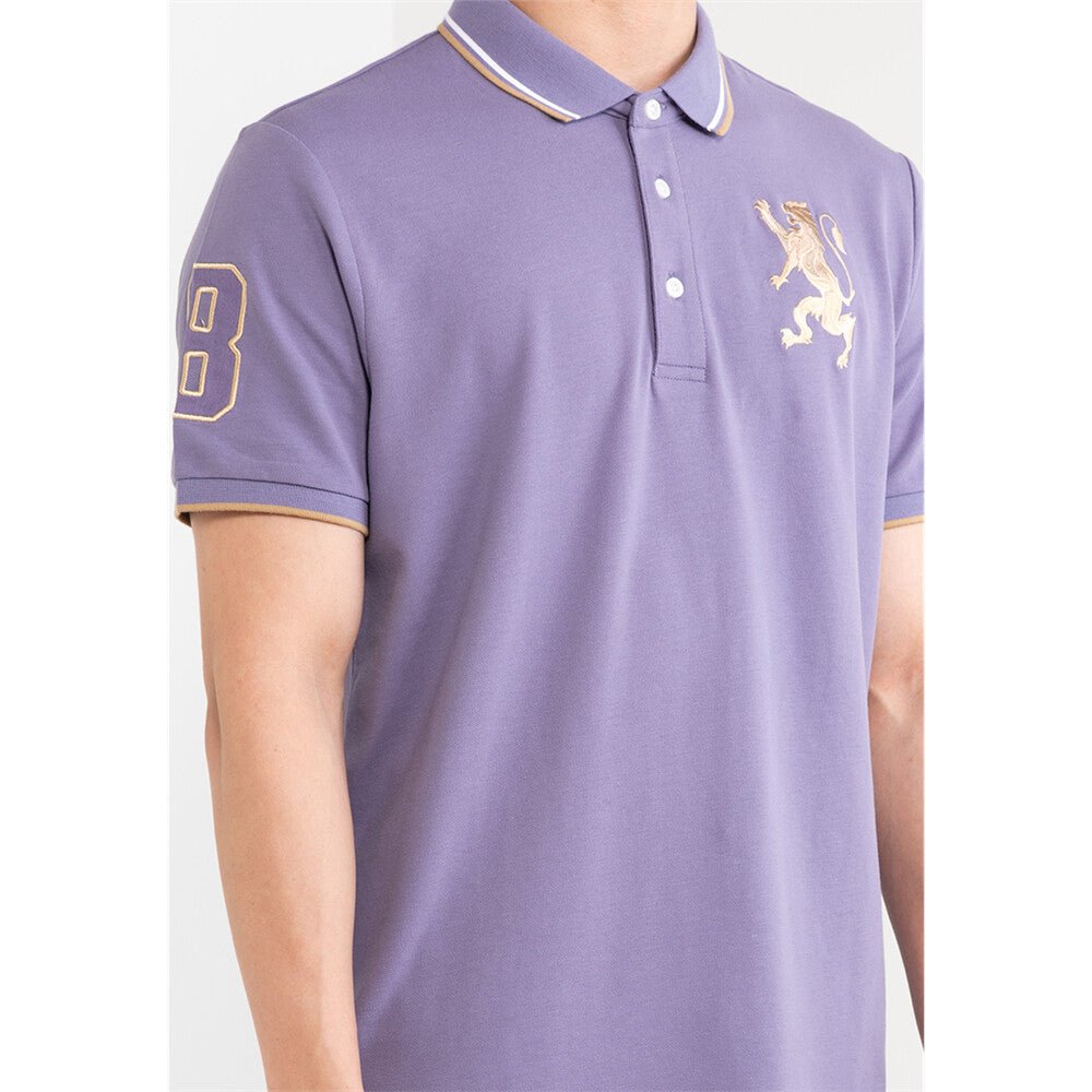 Giordano Men's 3D Bold Lion Polo - Premium Polo
