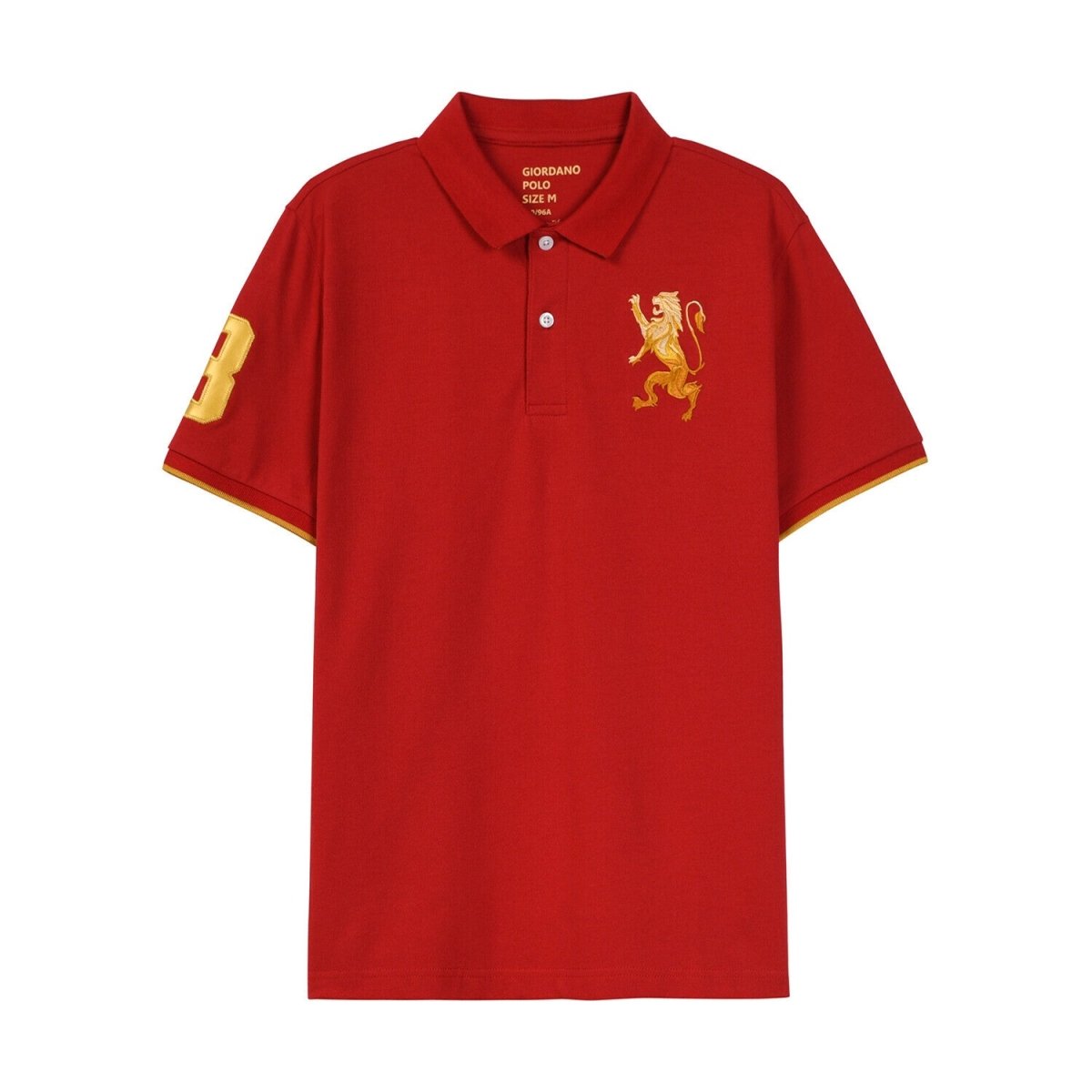 Giordano Men's 3D Bold Lion Polo - Premium Polo