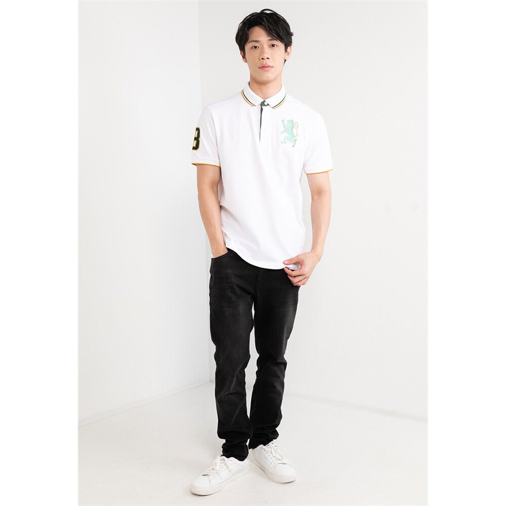 Giordano Men's 3D Bold Lion Polo - Premium Polo