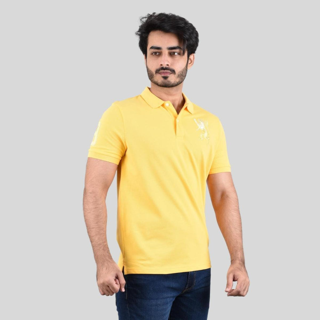 Giordano Men's 3D Bold Lion Polo - Premium Polo