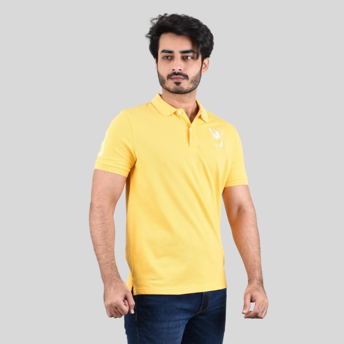 Giordano Men's 3D Bold Lion Polo - Premium Polo