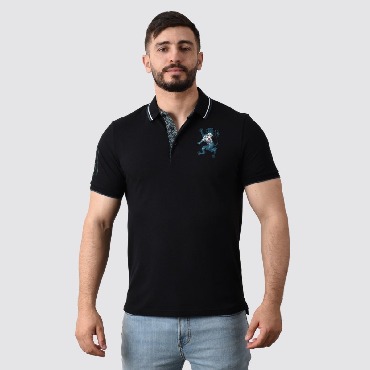 Giordano Men's 3D Lion Polo - Premium Polo