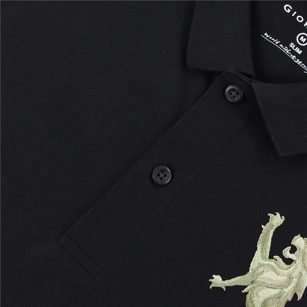 Giordano Men's 3D Lion Polo - Premium Polo