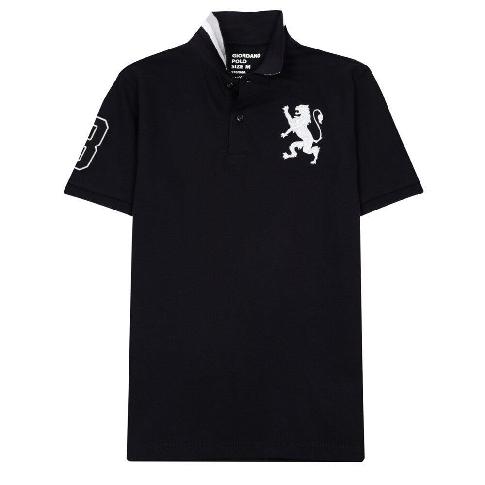 Giordano Men's 3D Lion Polo - Premium Polo