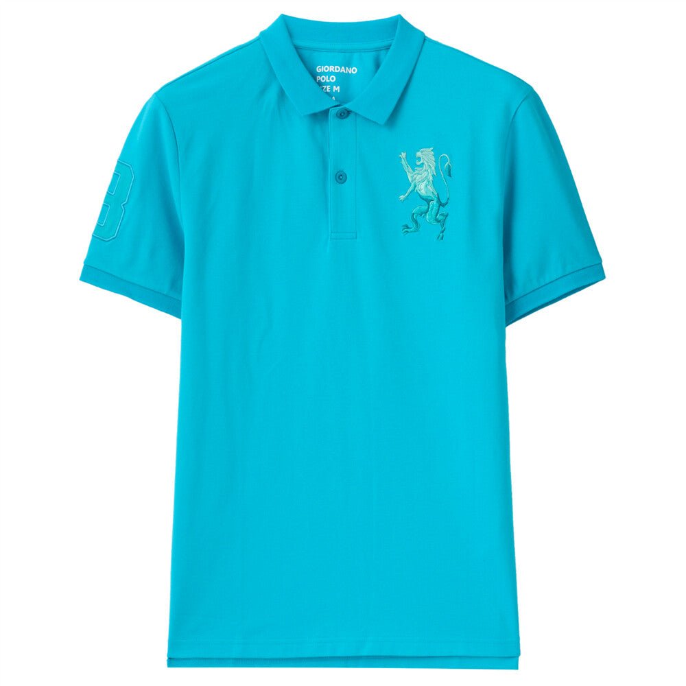 Giordano Men's 3D Lion Polo - Premium Polo