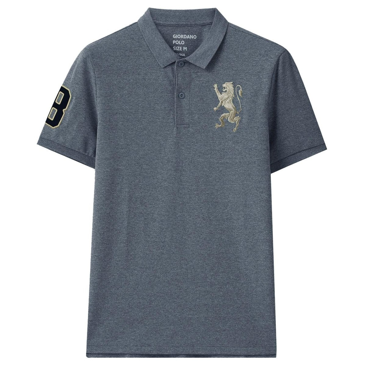 Giordano Men's 3D Lion Polo - Premium Polo