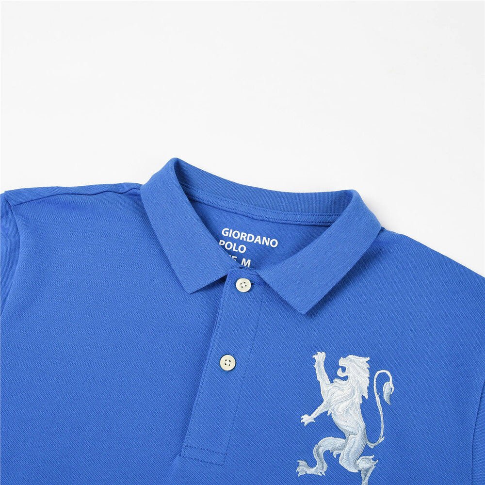 Giordano Men's 3D Lion Polo - Premium Polo