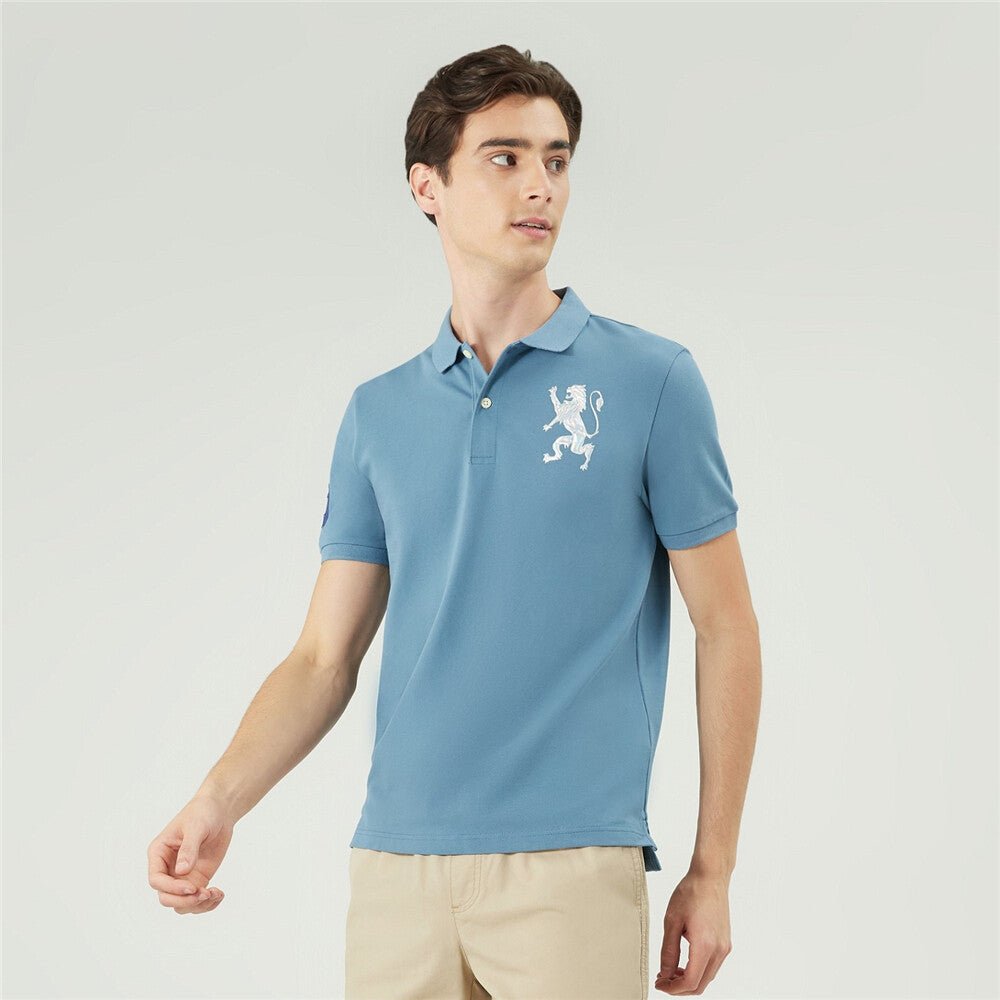 Giordano Men's 3D Lion Polo - Premium Polo
