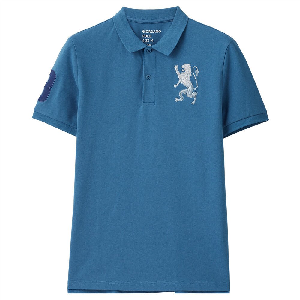 Giordano Men's 3D Lion Polo - Premium Polo