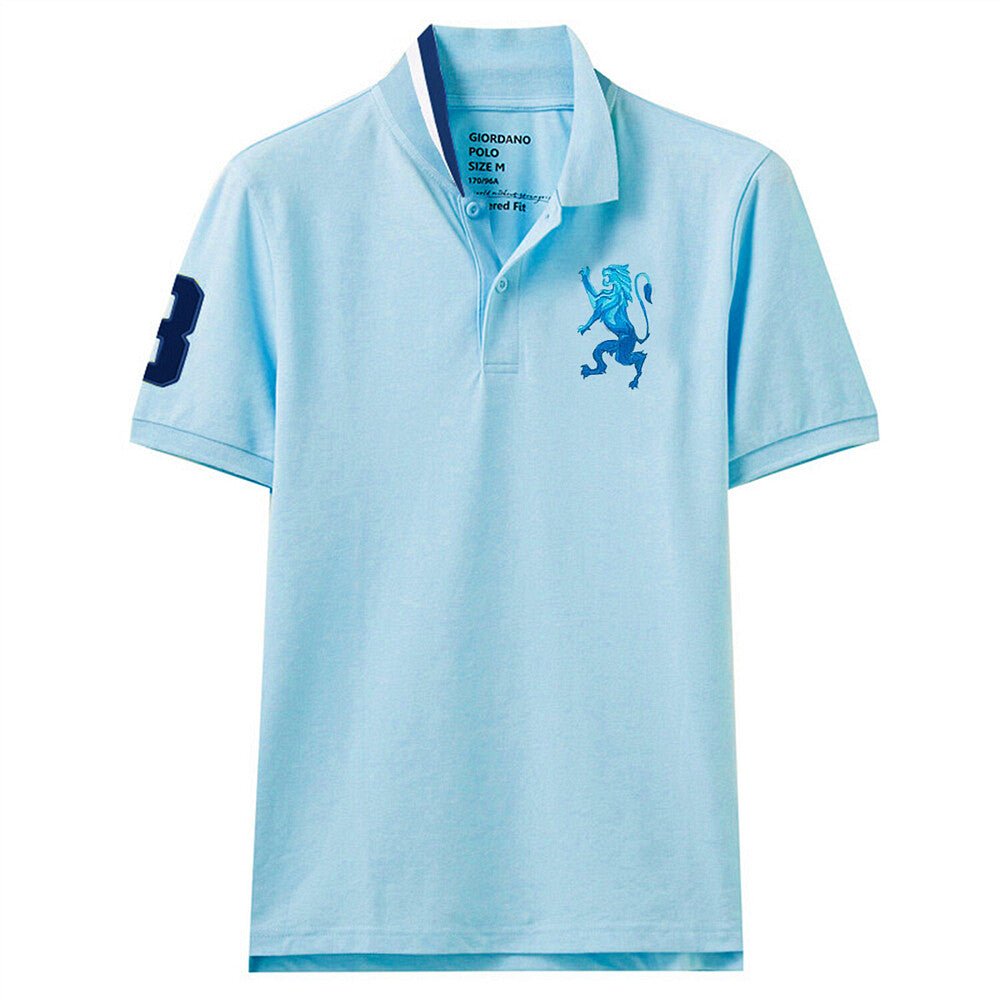 Giordano Men's 3D Lion Polo - Premium Polo