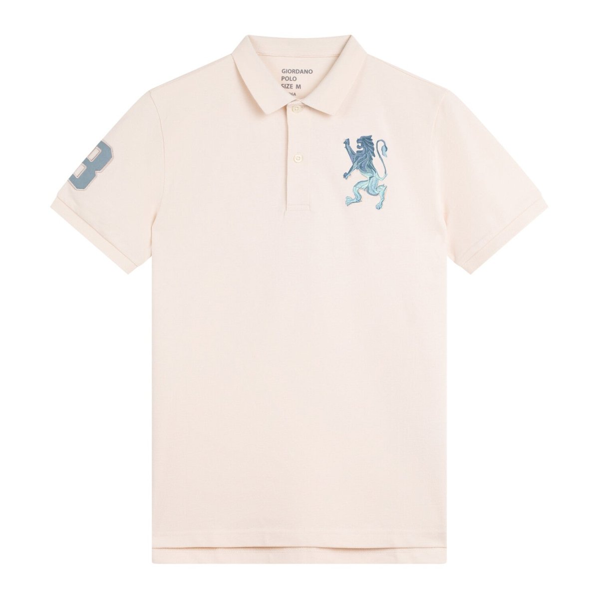Giordano Men's 3D Lion Polo - Premium Polo