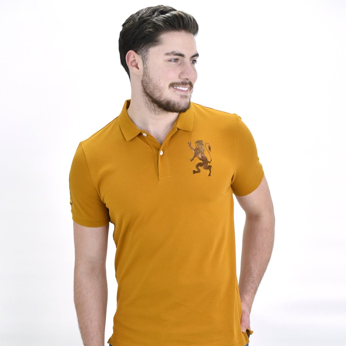 Giordano Men's 3D Lion Polo - Premium Polo