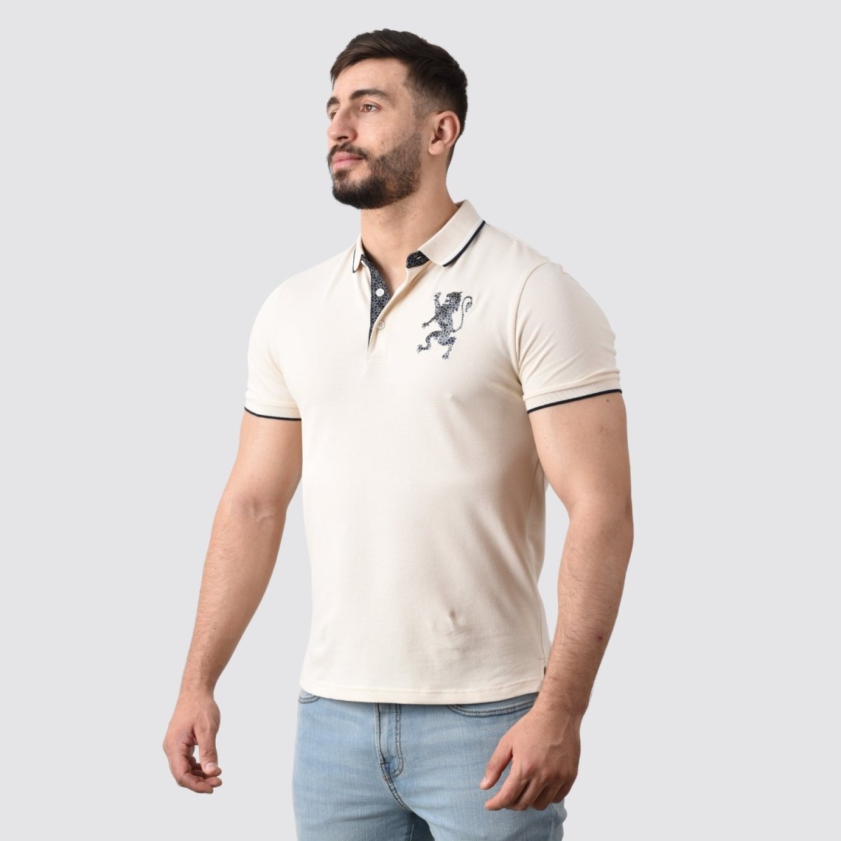Giordano Men's 3D Lion Polo - Premium Polo