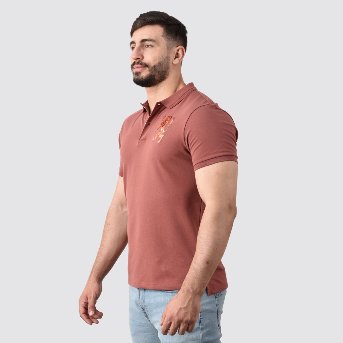 Giordano Men's 3D Lion Polo - Premium Polo