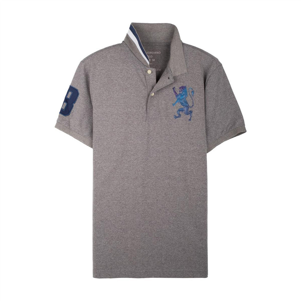 Giordano Men's 3D Lion Polo - Premium Polo