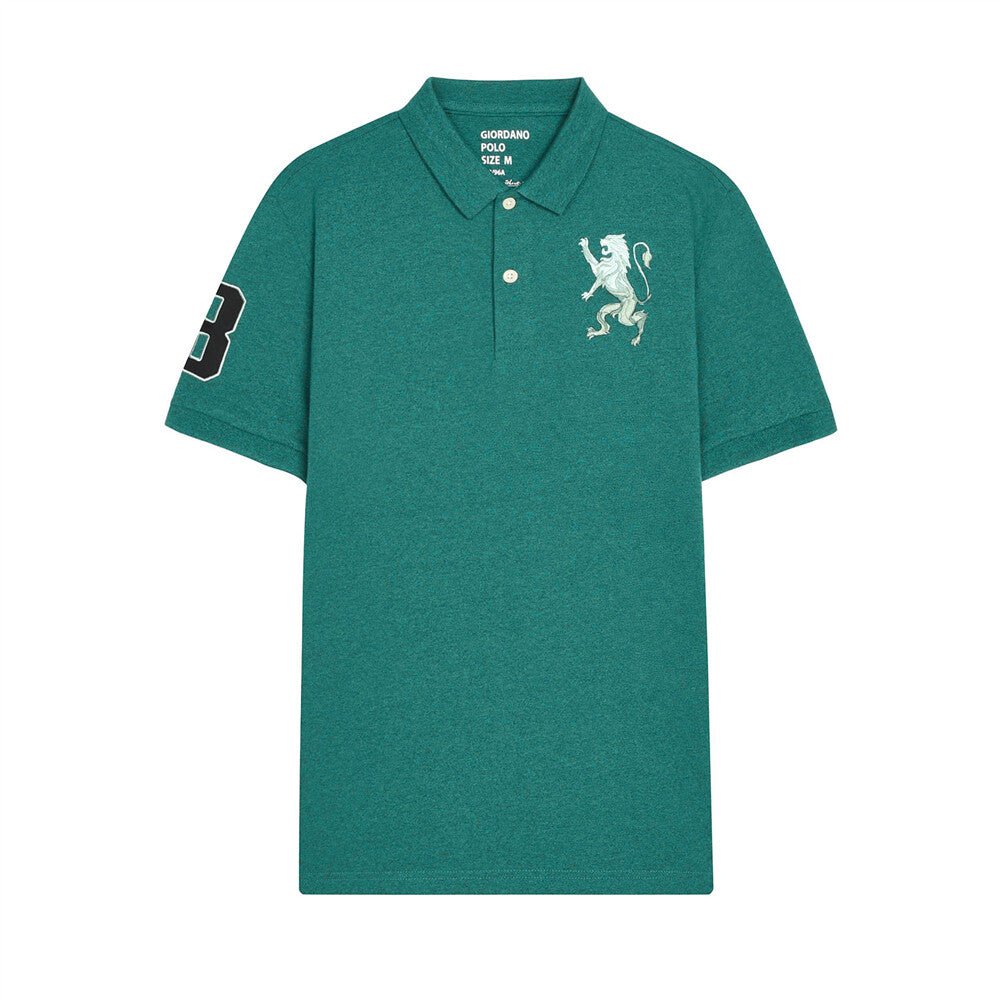 Giordano Men's 3D Lion Polo - Premium Polo