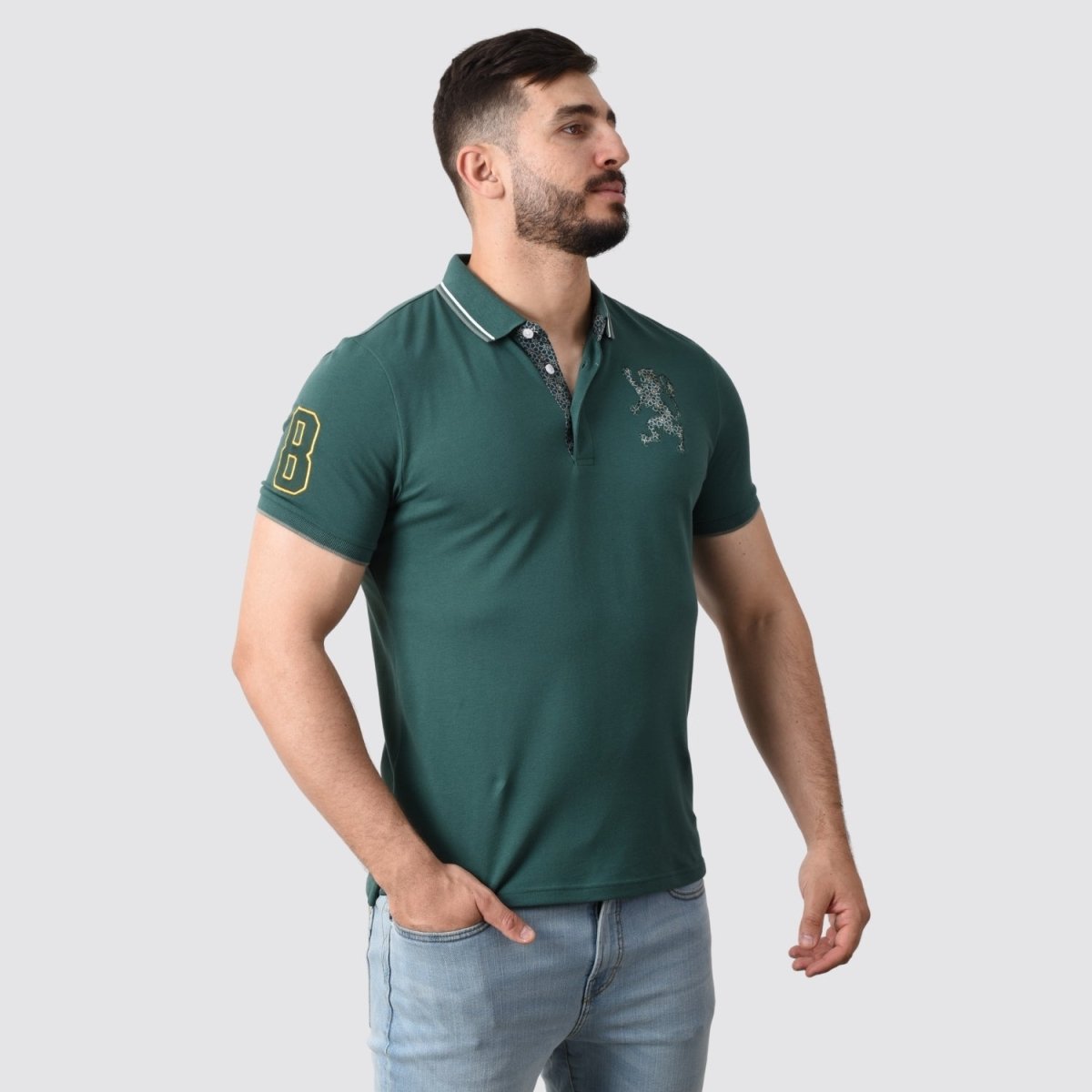 Giordano Men's 3D Lion Polo - Premium Polo
