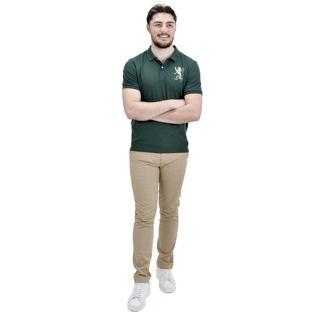 Giordano Men's 3D Lion Polo - Premium Polo
