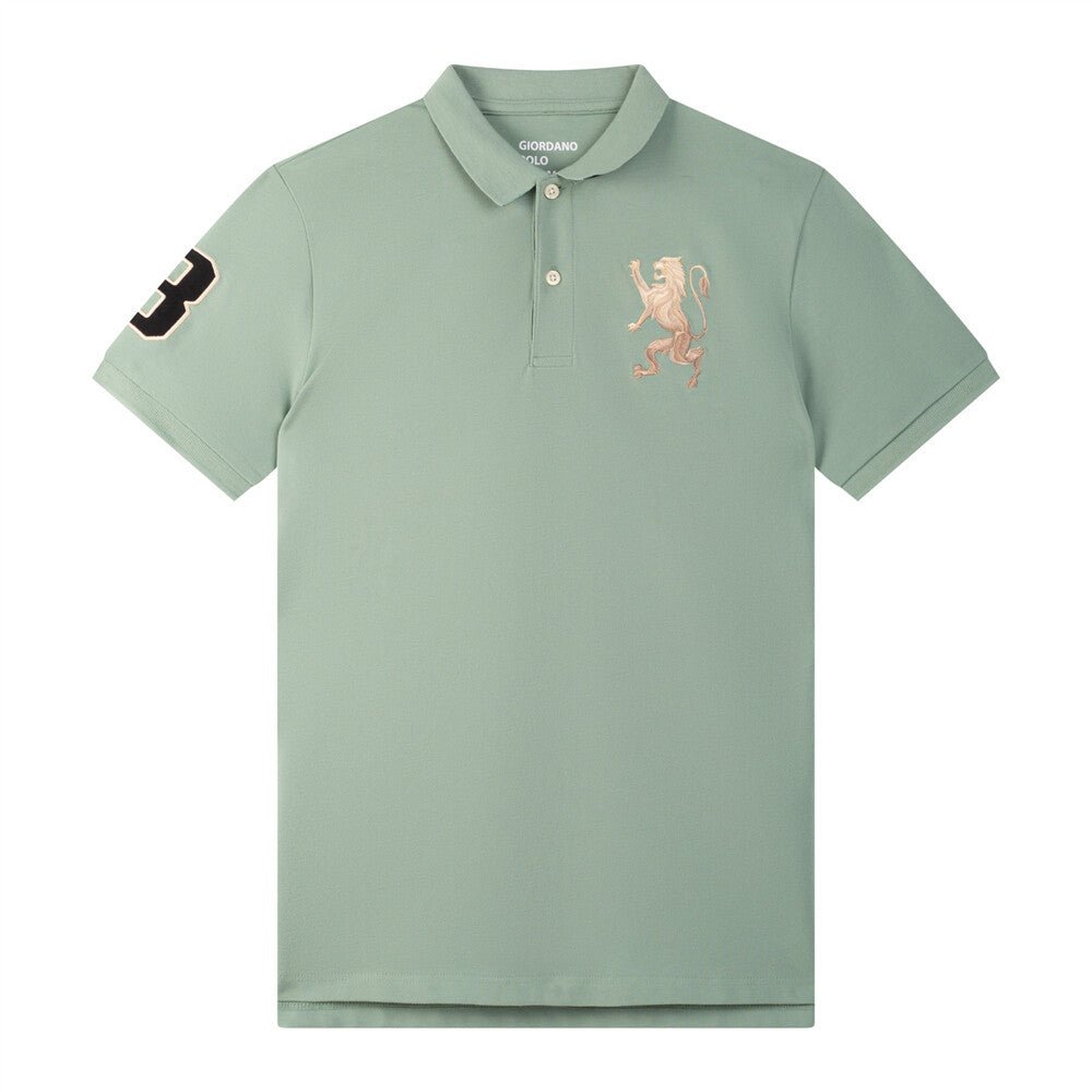 Giordano Men's 3D Lion Polo - Premium Polo