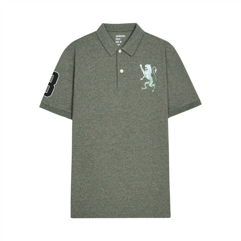 Giordano Men's 3D Lion Polo - Premium Polo
