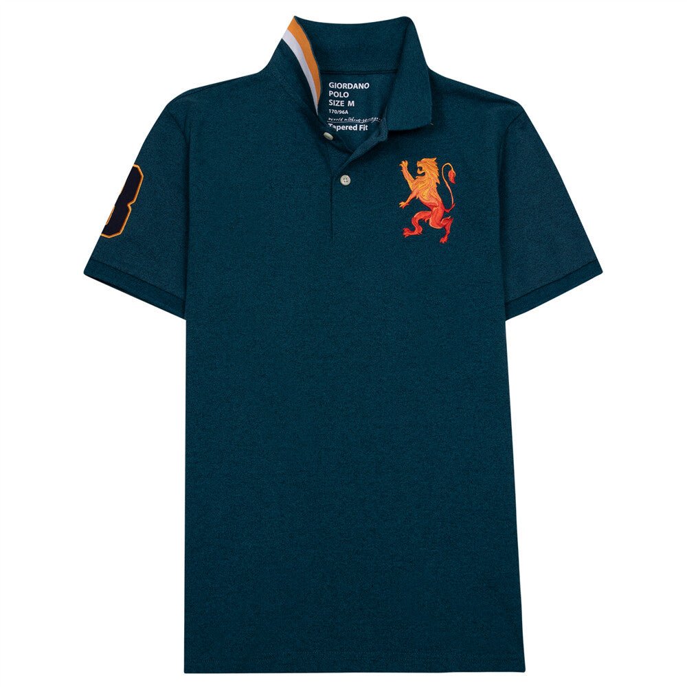 Giordano Men's 3D Lion Polo - Premium Polo