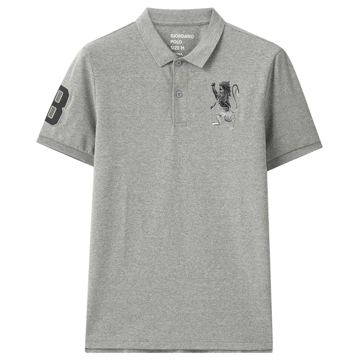 Giordano Men's 3D Lion Polo - Premium Polo