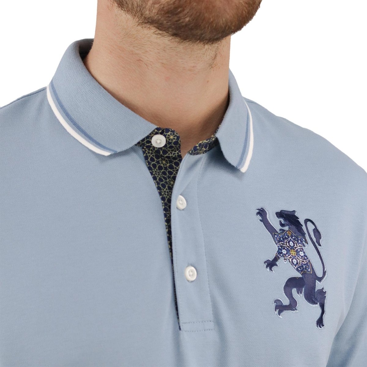 Giordano Men's 3D Lion Polo - Premium Polo