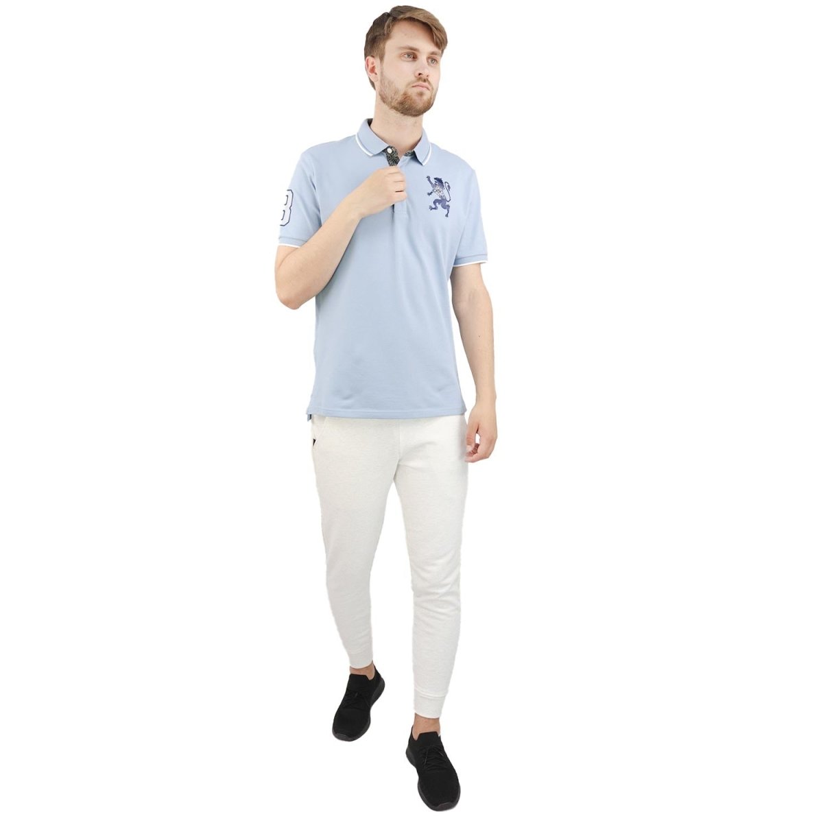 Giordano Men's 3D Lion Polo - Premium Polo