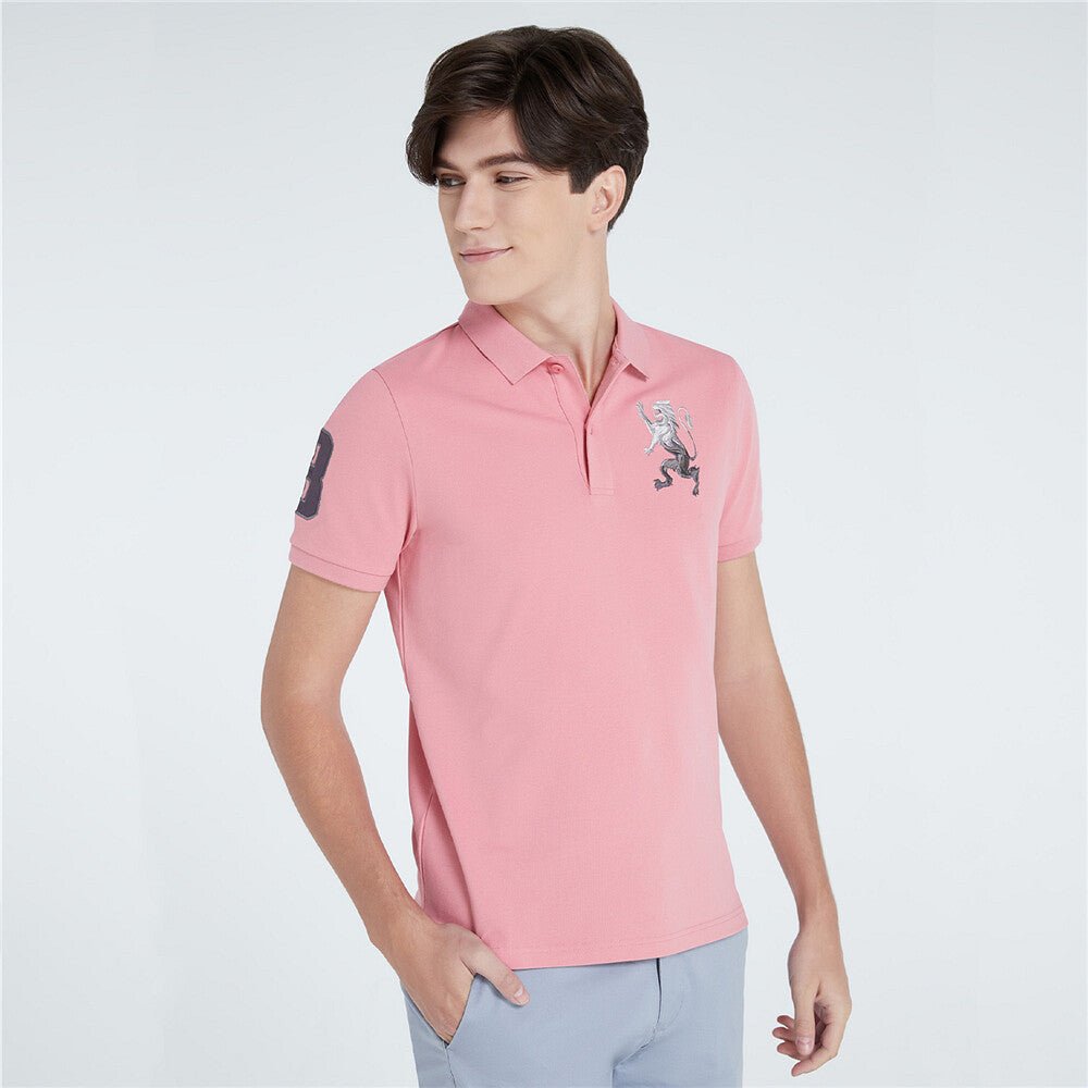 Giordano Men's 3D Lion Polo - Premium Polo