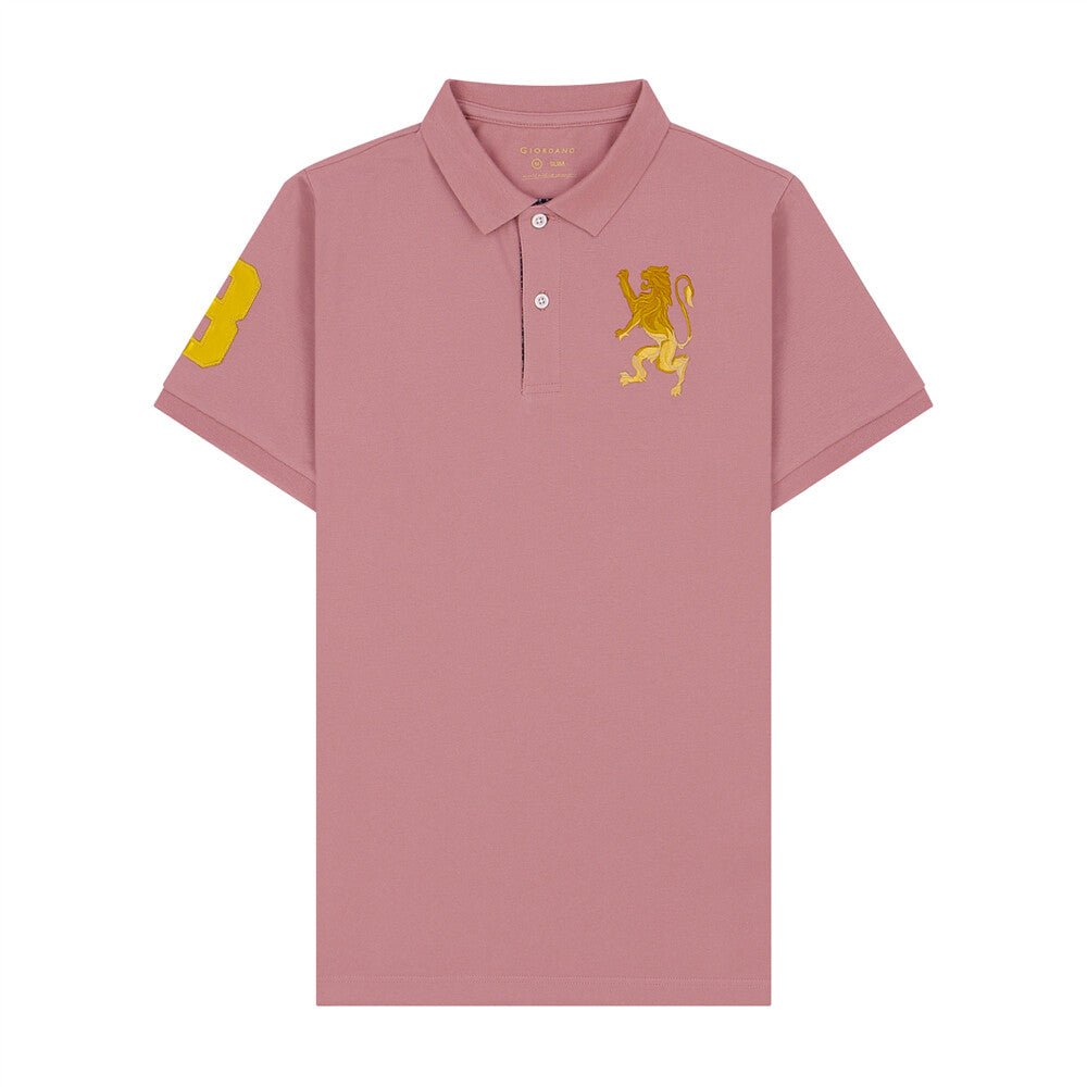 Giordano Men's 3D Lion Polo - Premium Polo