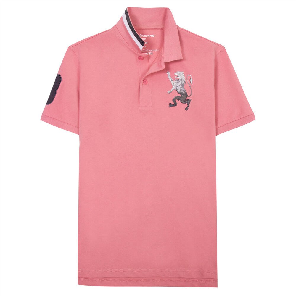 Giordano Men's 3D Lion Polo - Premium Polo
