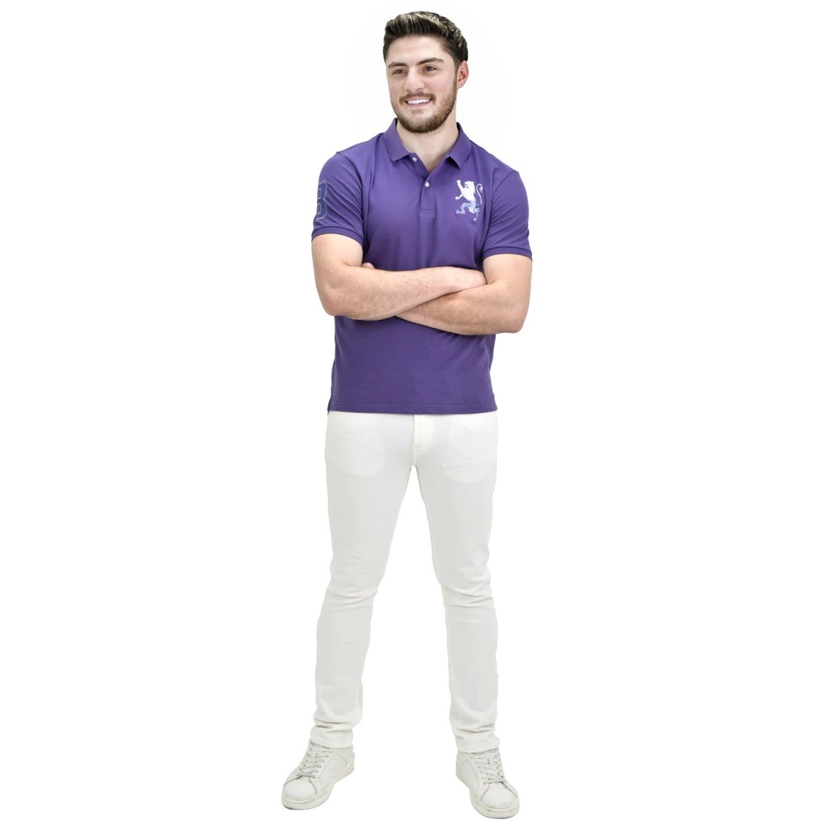 Giordano Men's 3D Lion Polo - Premium Polo