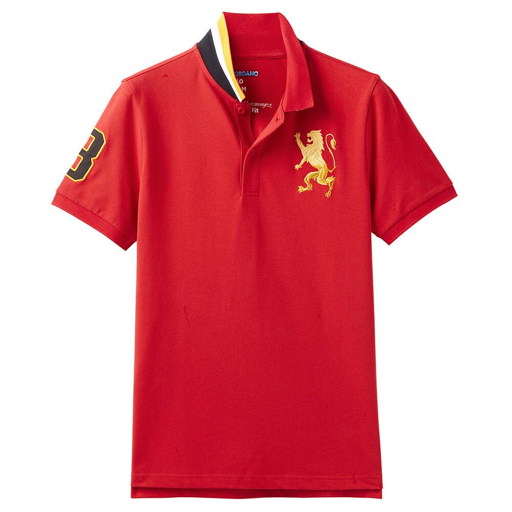 Giordano Men's 3D Lion Polo - Premium Polo