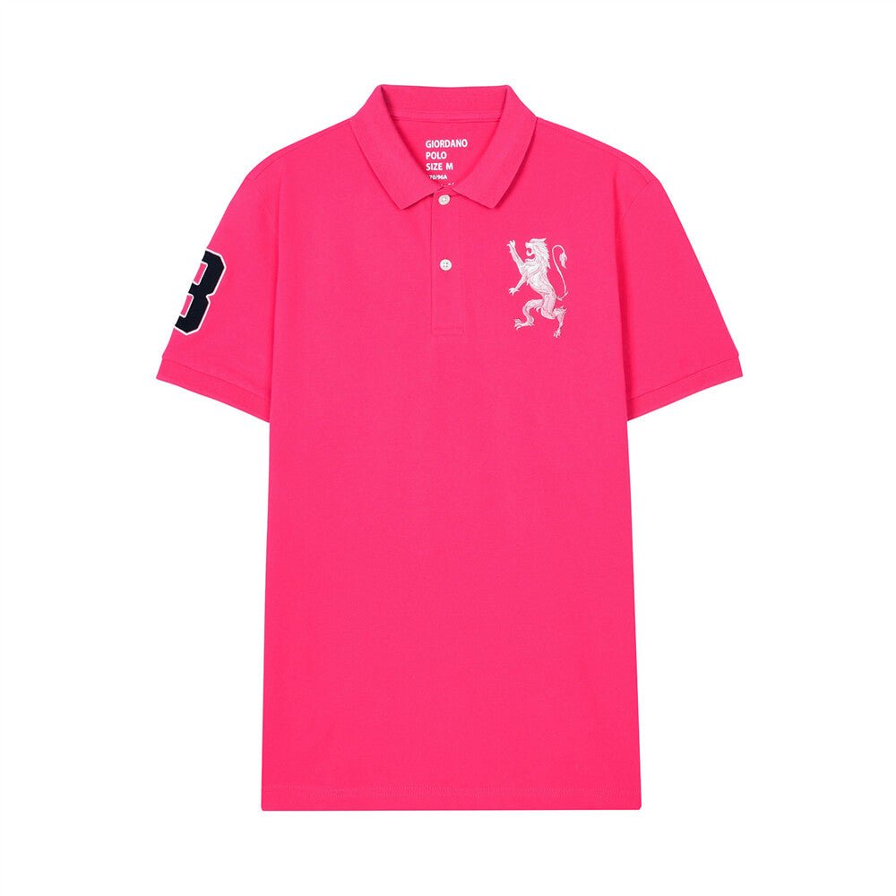 Giordano Men's 3D Lion Polo - Premium Polo