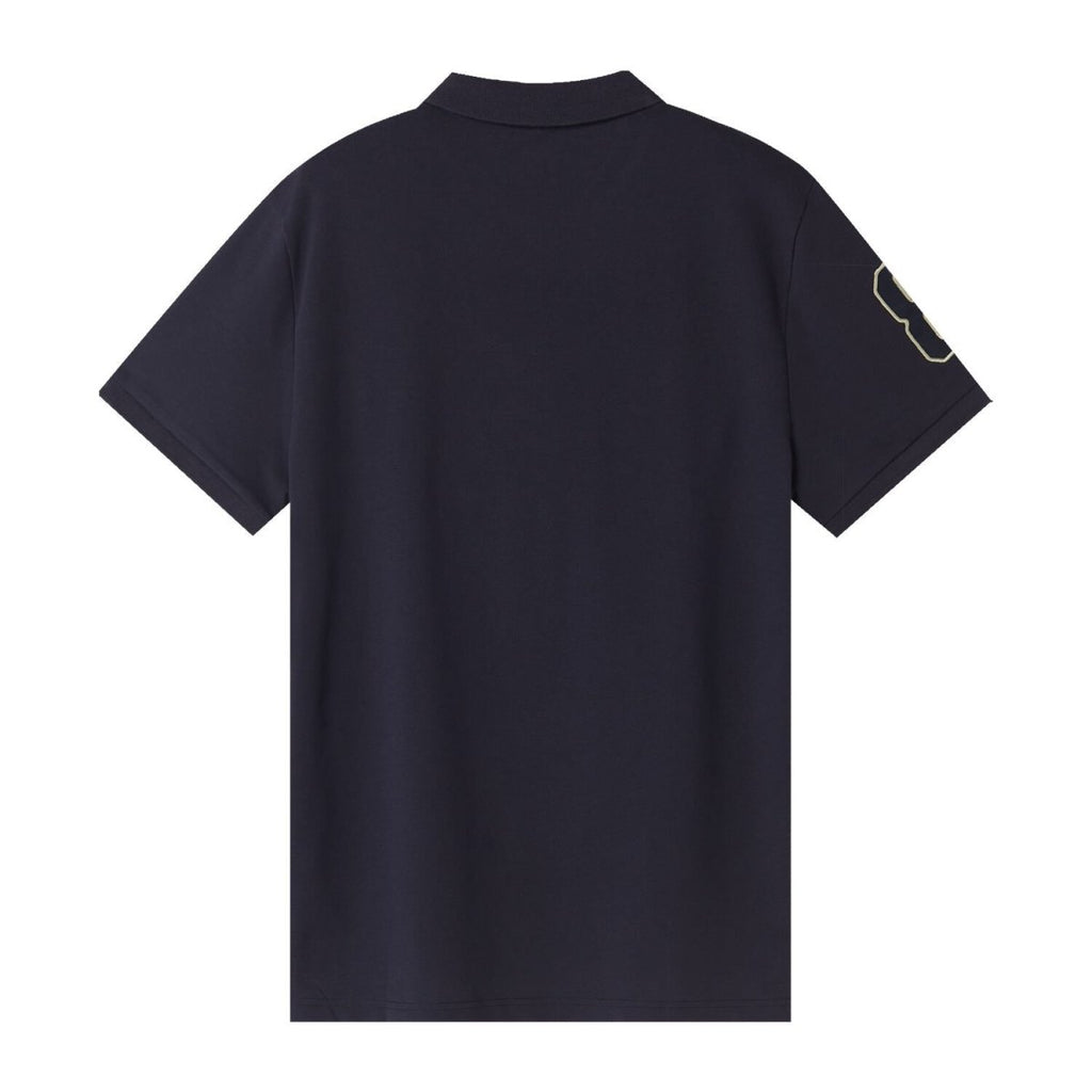 Giordano Men's 3D Lion Polo: Slim Fit, Bold Embroidery, Premium Pique - Premium Polo