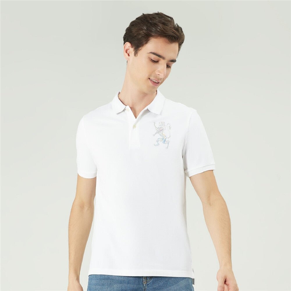 Giordano Men's 3D Lion Polo - Premium Polo
