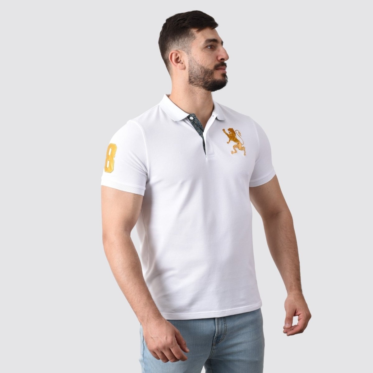 Giordano Men's 3D Lion Polo - Premium Polo
